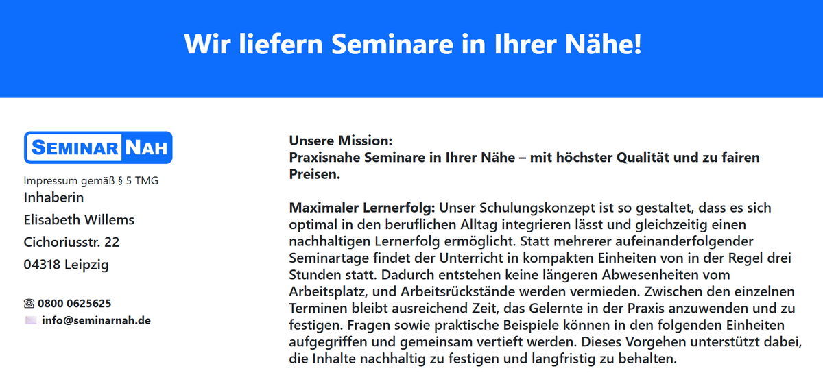 Seminarboerse's tweet photo. Unser Ziel: Praxisnahe Seminare in Ihrer Nähe – stets mit hoher Qualität und fairen Preisen.
https://t.co/Np8ukXsrBr
#python #procect #firmenschulung #inhousetraining #vba https://t.co/3LKDedndc2
