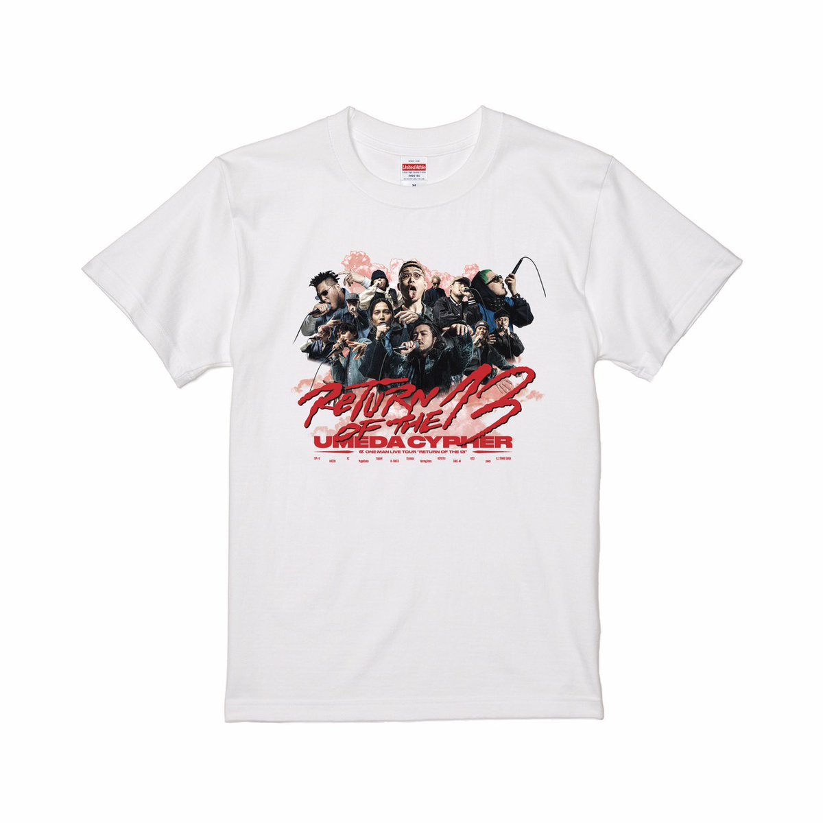 umeda_cypher's tweet photo. /／
🔊NEW GOODS‼
\＼

「RETURN OF THE 13」のTOURビジュアルTシャツが販売スタート！

■ROT13 TOUR S/S Tee
price：￥6,000
color：BLACK / WHITE
size：M / L / XL

■Official Goods Store
https://t.co/XIPDGQ04Zg

LIVE会場では6/6(土)「ミリオンロックフェスティバル」より販売開始！

#ROT13 https://t.co/hosPFsgaQb