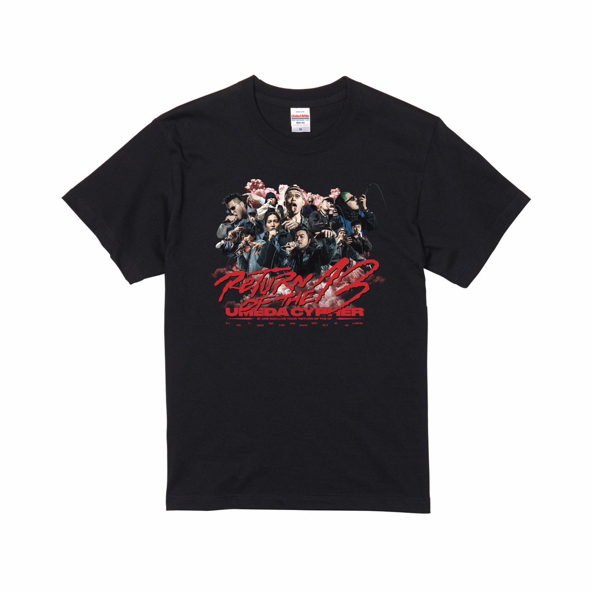 umeda_cypher's tweet photo. /／
🔊NEW GOODS‼
\＼

「RETURN OF THE 13」のTOURビジュアルTシャツが販売スタート！

■ROT13 TOUR S/S Tee
price：￥6,000
color：BLACK / WHITE
size：M / L / XL

■Official Goods Store
https://t.co/XIPDGQ04Zg

LIVE会場では6/6(土)「ミリオンロックフェスティバル」より販売開始！

#ROT13 https://t.co/hosPFsgaQb