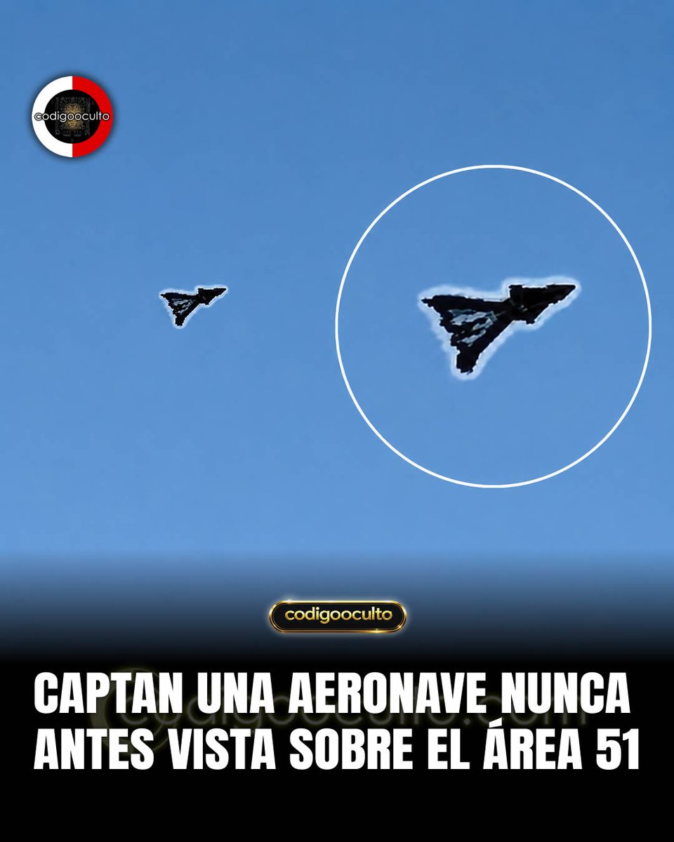 exploracionovni's tweet photo. Una imagen térmica viral muestra una aeronave desconocida sobre el Área 51, con un diseño sin precedentes que ha desatado teorías sobre un posible caza de sexta generación o un prototipo secreto.

…y el misterio crece: la aeronave captada sobre el Área 51 no solo desafía la lógica aerodinámica convencional, sino que también revive viejas sospechas sobre proyectos secretos que podrían cambiar el rumbo de la aviación militar... 👇