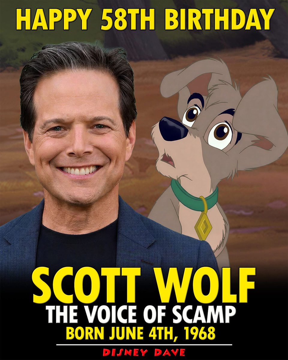 XBevHillsPapiJr's tweet photo. Happy 58th birthday to Scott Wolf. The voice of my Bestie @ScampMuttPuppy https://t.co/Vm9EyYhX0f