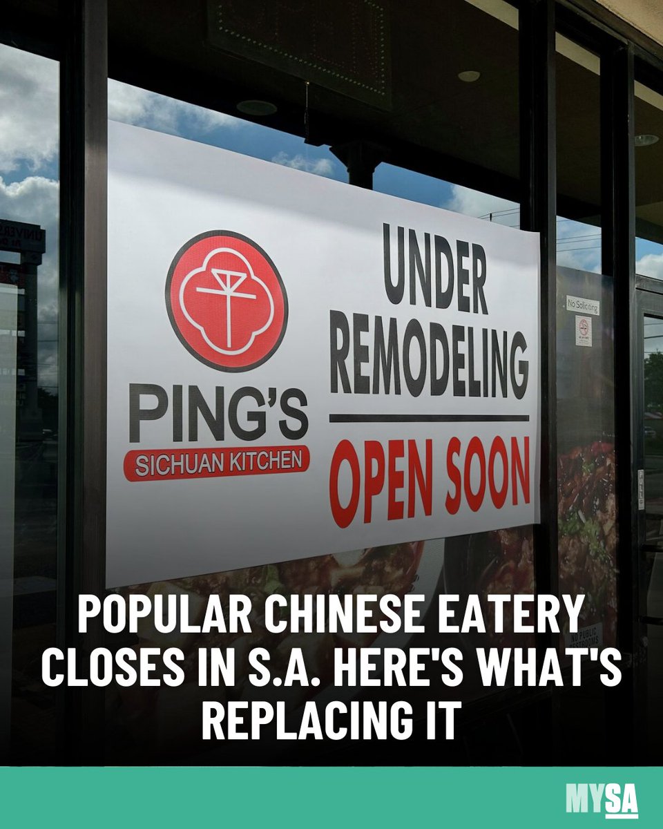 mySA's tweet photo. It seems another Sichuan-style restaurant is already putting its stamp on the space 👀🔗 https://t.co/4WYSASS4FV https://t.co/N7T8bwcaQ5