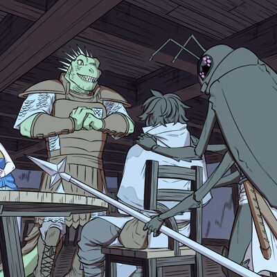 WanderingInn's tweet photo. New page of the Innverse webcomic is out! The guards have the upperhand!

📖 Ch 21 Pg 11 https://t.co/zFH4qCOqXq

Will he get away? https://t.co/SLN8eqIUTN