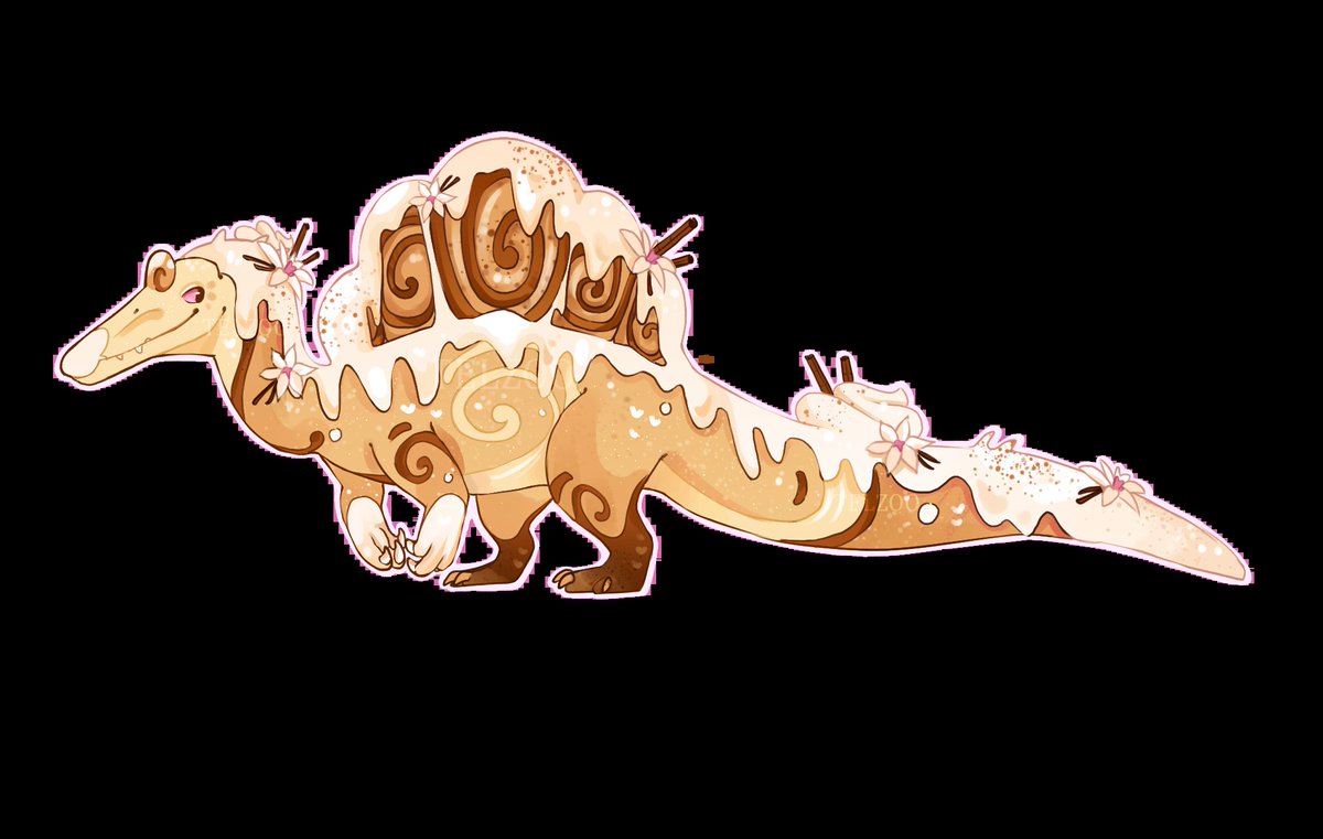 telzoos's tweet photo. Auctioning this Cinnamon Vanilla spino on insta #dinosaur #oc https://t.co/CnUnQLWdi2