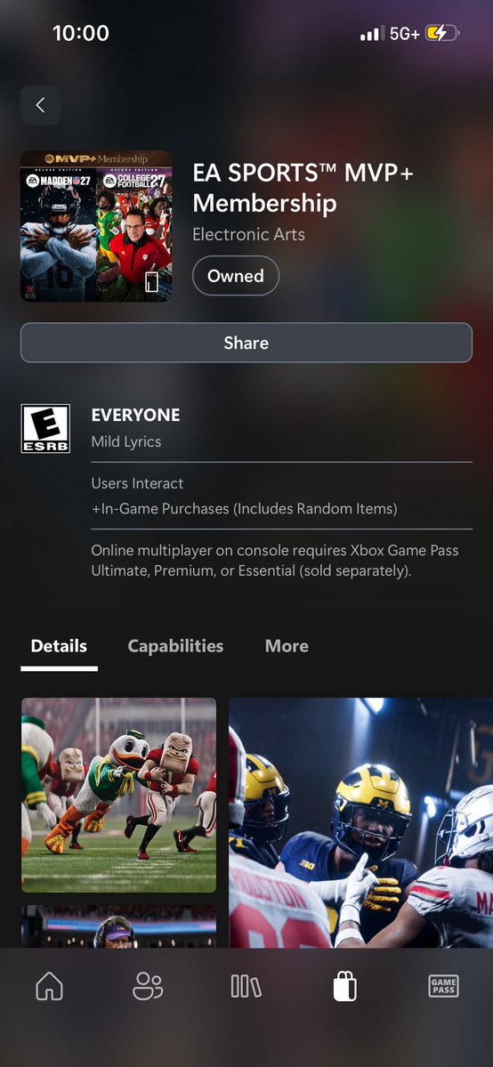 JAErmis01's tweet photo. @LukeTheKING1013 @CFerrell21 @CFBDirect So I bought it on Console and went to the app (before I read this) but I’m not seeing it in my library. I was able to download the CFB 27 pre-order. But I don’t see the Beta. https://t.co/7wSlGsRPyd