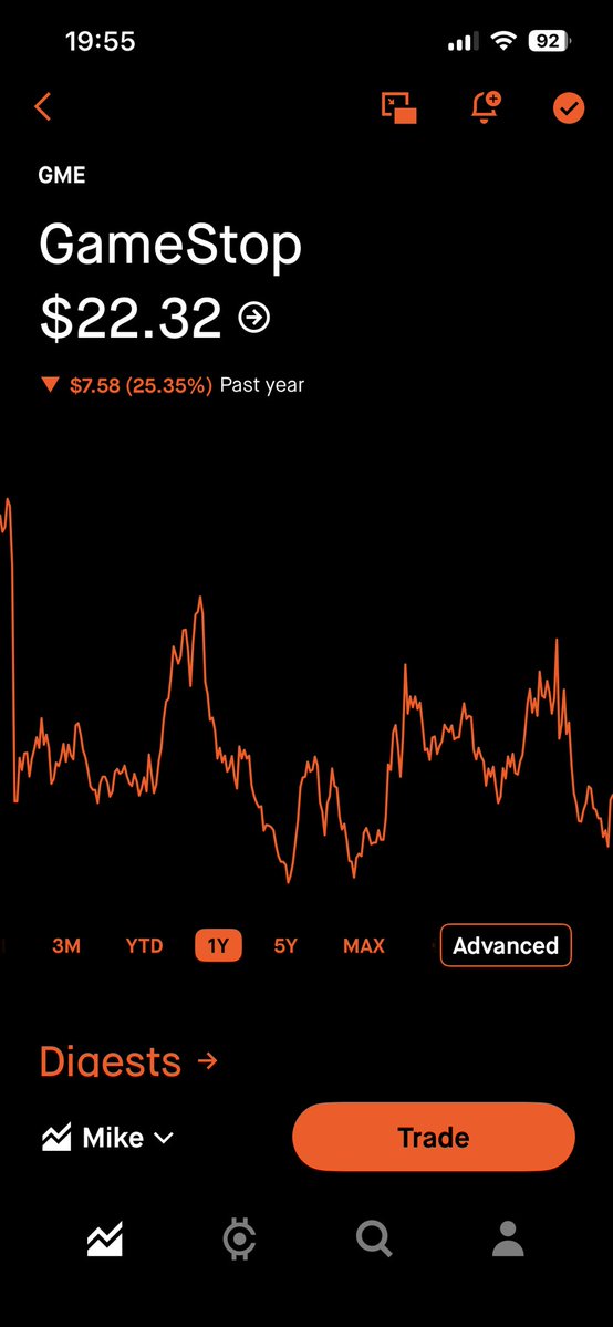 Szroyalgarden's tweet photo. $gme 1 year down 25% and 5 year down 62% but s&amp;p 500 up 27% in 1 year and 80% in 5 years 

So if you invested $10,000 5 years ago, GameStop $gme will only left $3,800, compare
S&amp;P 500 $18,000, now is 4.7 times different 

Let’s do something @ryancohen 

I am long term holder https://t.co/Yfz56bhYna