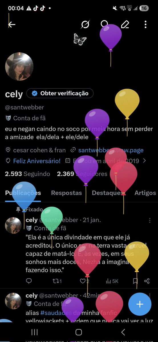 santwebber's tweet photo. feliz aniversário pra mim :) https://t.co/kUvXaimapd