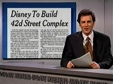NormSNLJokes's tweet photo. The Walt Disney Company has announced plans to build a three hundred million dollar hotel and entertainment complex in New York's Times Square. 

Construction begins next spring on their first attraction: Crack Whores of the Caribbean. https://t.co/EWEA9ITtMj