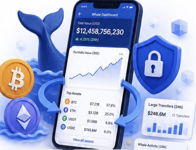 cryptoowluk's tweet photo. Crypto whale wallets are the large wallets that hold significant amounts of digital assets, often across Bitcoin, Ethereum, stablecoins. @counradaruk helps users compare whale activity, wallet balances, and on-chain patterns to better understand major market holders. https://t.co/mvS0OkCdql