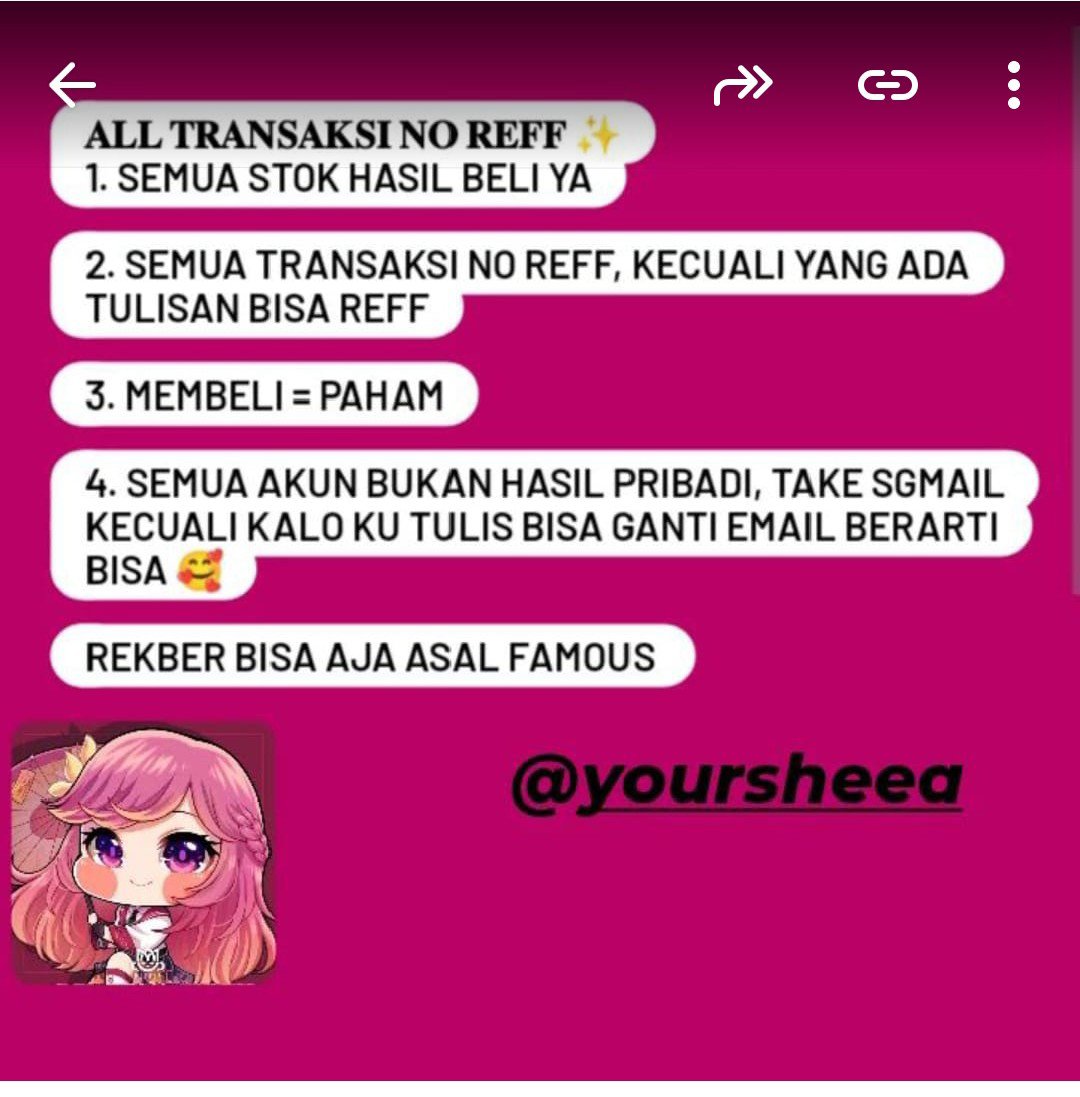 YourSheea's tweet photo. Rules buy akun 😔 https://t.co/9K5Gb8kQKa
