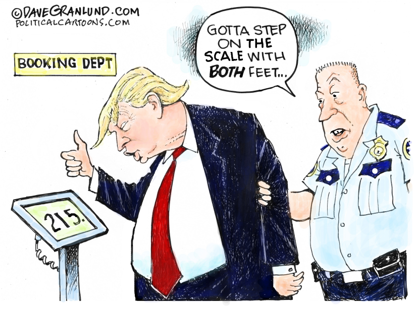 JV3MJD's tweet photo. Michael Steele criticized a Pentagon memo. His critic centered on the demand that service members who intend to attend the UFC fight must meet height-to-waist standards and all fitness requirements,". He said that the irony is that Trump's health metric don't match.
Artist: Dave Granlund
https://t.co/qKUD3oBehE