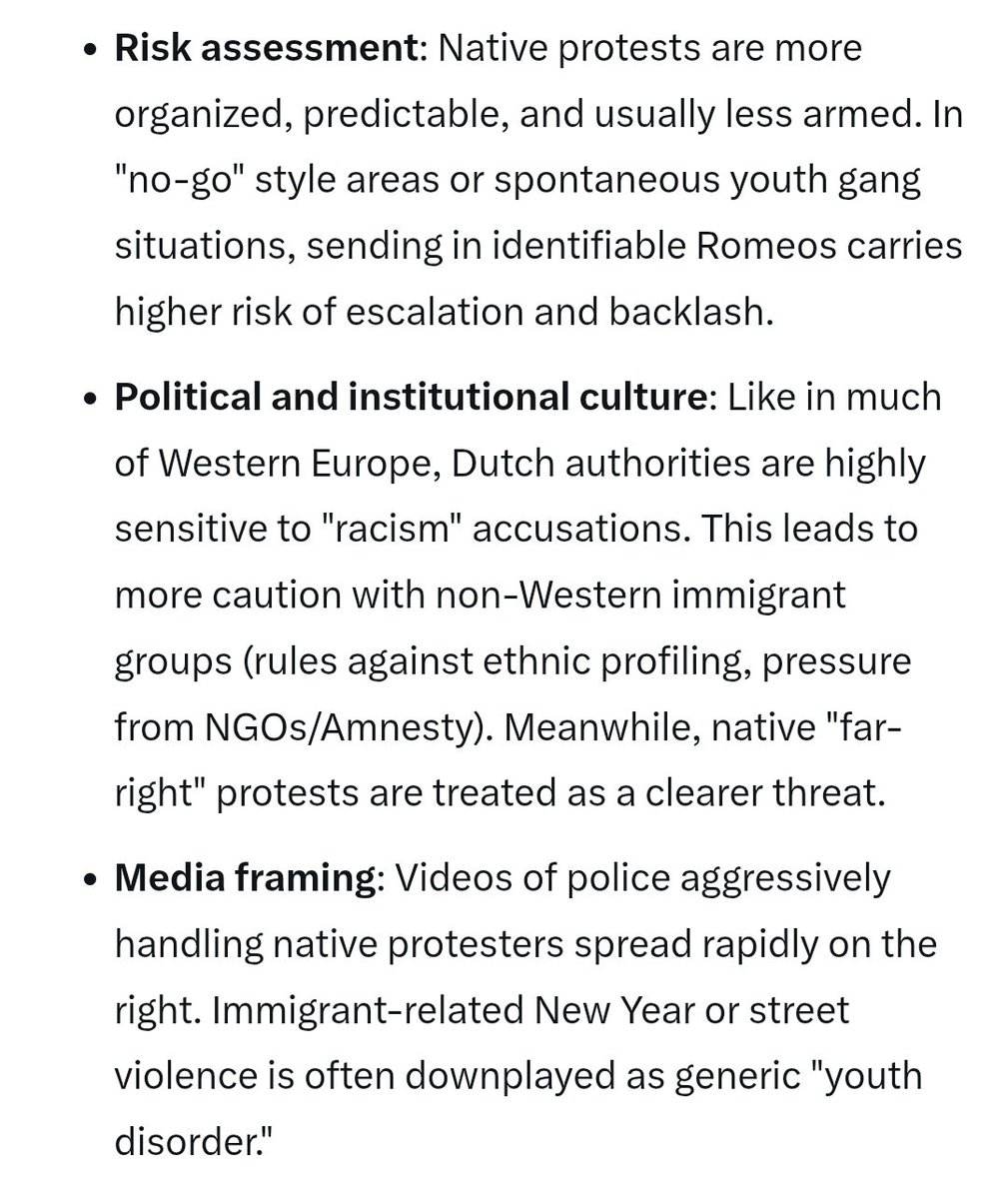 AnonymNoticer's tweet photo. @CH10648590 @AngloRestore Exactly. They do this to White people because they can do it without consequences. The police are also completely open about it. This is the Dutch police here, but this method is very similar all over Europe. Who nose why..🤥 https://t.co/HXem8JuPdS