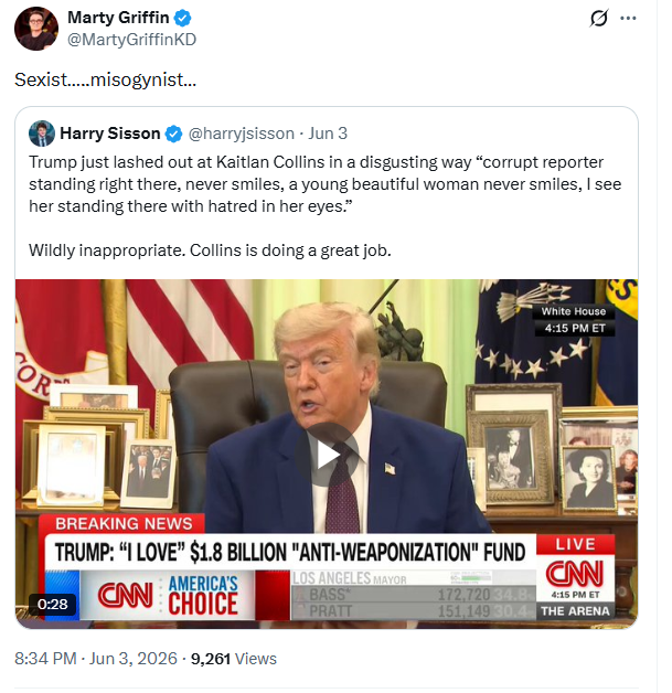 TrueAmerican83's tweet photo. @KDKA 

Look at this retard's post from @MartyGriffinKD !  You still employ this asshole??? https://t.co/So2jkBsZ1z