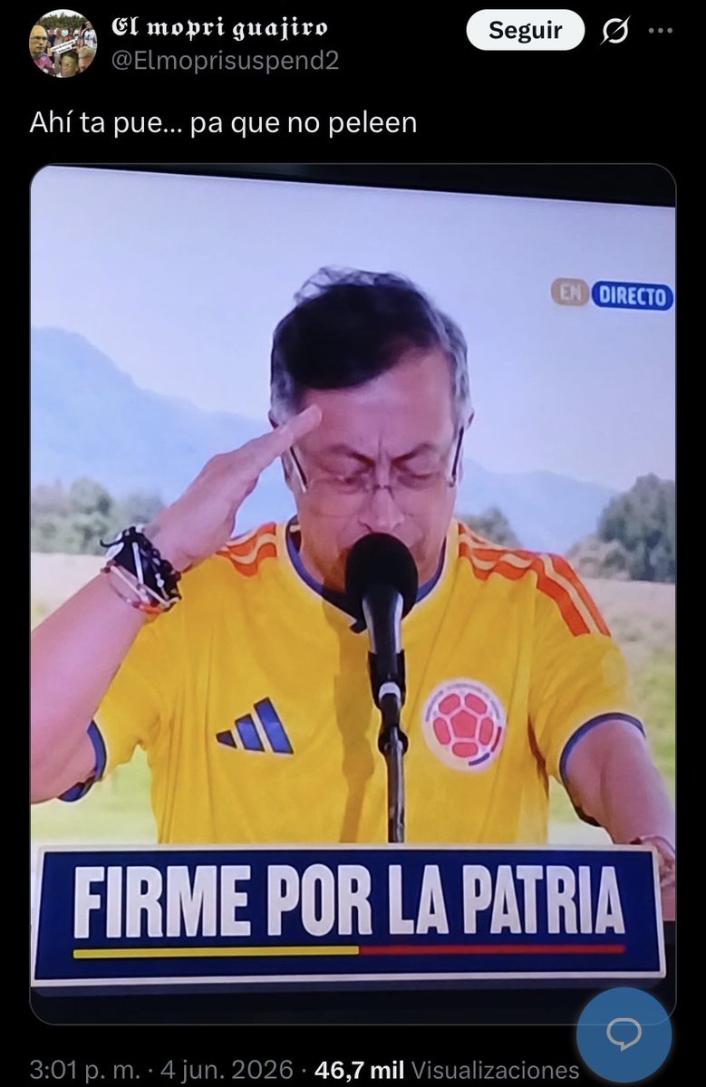 JaioAlonso's tweet photo. @AlfreMondragon Hasta el exguerrillero Petro está firme con el tigre.

😂🤣😂🤣🤣🤣 https://t.co/uDlpG1srQL