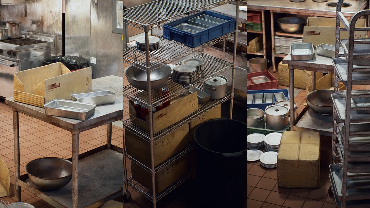 Neurotic3D's tweet photo. Kitchen props from the Commercial Kitchen Prop Pack
Procedural Custom Primitive Data driven material helps make them work in any environment.
Only 10 hours left of the @fab June Flash Sale!
#UE5 #UnrealEngine #Fab #GameDevelopment #GameDev #IndieDev #PropArt #EnvironmentArt https://t.co/iGSyLBz9gk