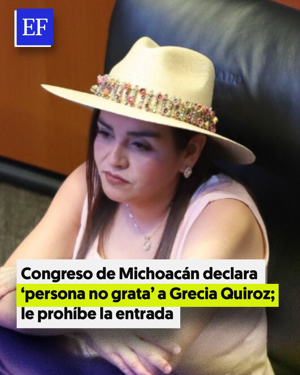 ElFinanciero_Mx's tweet photo. El Congreso de Michoacán anunció que la alcaldesa de Uruapan, Grecia Quiroz, y varios funcionarios de su administración tendrán prohibido el acceso al Palacio Legislativo, tras las protestas registradas durante la aprobación de la reforma electoral rumbo a 2027
https://t.co/W2rMYbiikh