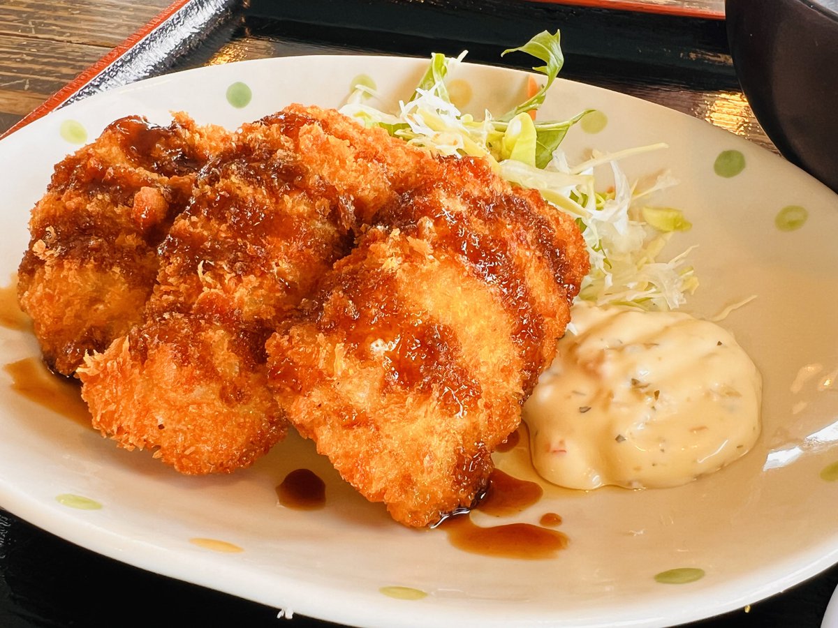 kuucamp's tweet photo. 山口県で昼食

海鮮丼と鱧のフライ！ん〜白身の淡白なふわふわな食感で美味しい！ https://t.co/jlGPzdwWZf