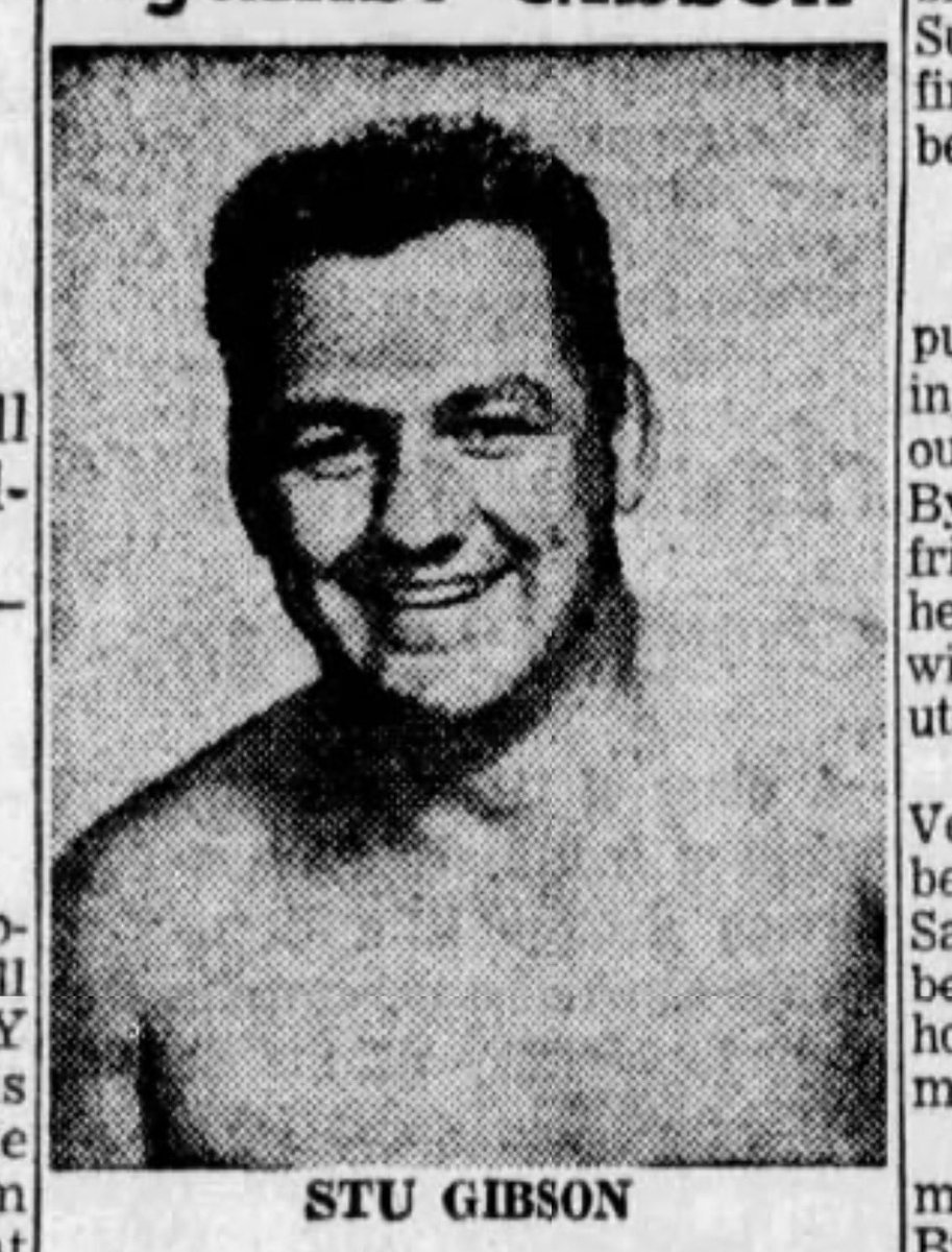 sdulaney's tweet photo. 5. Bobby Managoff (9x)
4. Ike Eakins (12x, Evansville native)
3. Joe Millich aka “The Super One” (14x)
2. Barney “Chest” Bernard (16x)
1. Stu Gibson (28x)

Whipper Billy Watson defended the NWA title 4x, Lou Thesz defended it once. https://t.co/Iu81wqS0Q1