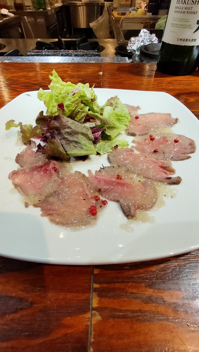 ts133895's tweet photo. After SSTR 2026 Memoirs 

2026.05.29. 19:53
千里浜を出発し２日目の宿泊地松本に到着
いつも立ち寄らせてもらっている松本つなぐ横丁のミートアンドワインさんにて食事🍻🍷🍖
旬野菜のオーブン焼き、牛タンのカルパッチョ、馬刺しをいただきました😋

#sstr
#sstr2026 
#松本つなぐ横丁 https://t.co/5IM5v3Bnve
