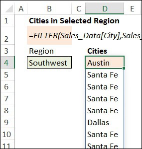 contextures's tweet photo. Select a region name from one drop down, and the FILTER function creates a dynamic list of cities from that region.

Read more 👉 https://t.co/efk39Gj9o3 https://t.co/pN7ikKiTnc
