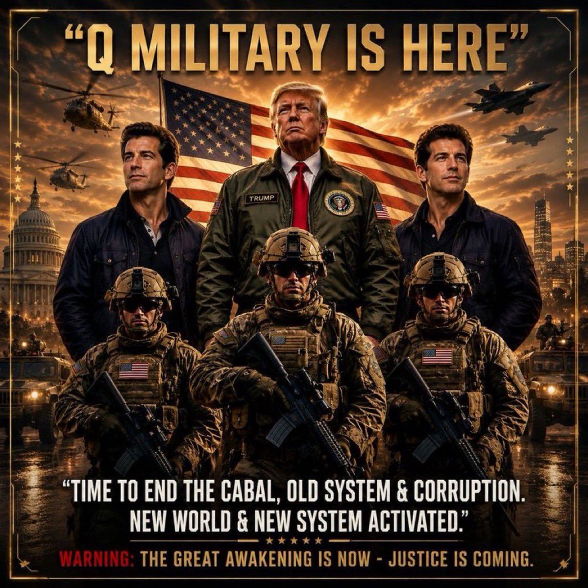 musiervuz's tweet photo. A new system is activating: one rooted in sovereignty, freedom, justice, prosperity, and truth. The transition may bring temporary turbulence, but the military is in control. The Plan is in full execution. Tribunals are prepared. The storm is here  are you ready?? https://t.co/YXAYkFM25o