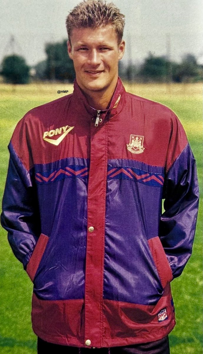 HammerMusePerth's tweet photo. Happy 58th birthday 2 Marc Jensen Rieper✍️from Brøndby,initially on loan,then✍️perm 4 £1M,playing 4 the mighty⚒️between Dec’1994-Sept’97,making 101 Apps,scoring 5⚽️in Lge &amp;🏆
Debut Vs Leeds on 10-12-94.
🇩🇰61 Danish🧢scoring 2⚽️
Many happy returns,have a great day🥳🍻🎂🎁🎈⚒️⚒️⚒️ https://t.co/xtVsH6ibML
