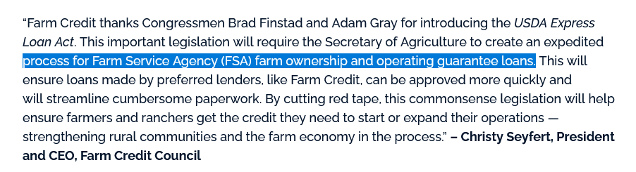McPhersonHall's tweet photo. BREAKING
Jun 4 2026

#MN01 @RepFinstad votes to approve #HR8646 #FY27 @USDA Appropriations which cuts $19 million for staffing for the Farm Service Agency which operates offices across the country that assist farmers process for FSA farm ownership and operating guarantee loans. https://t.co/tm2X0KlCGN