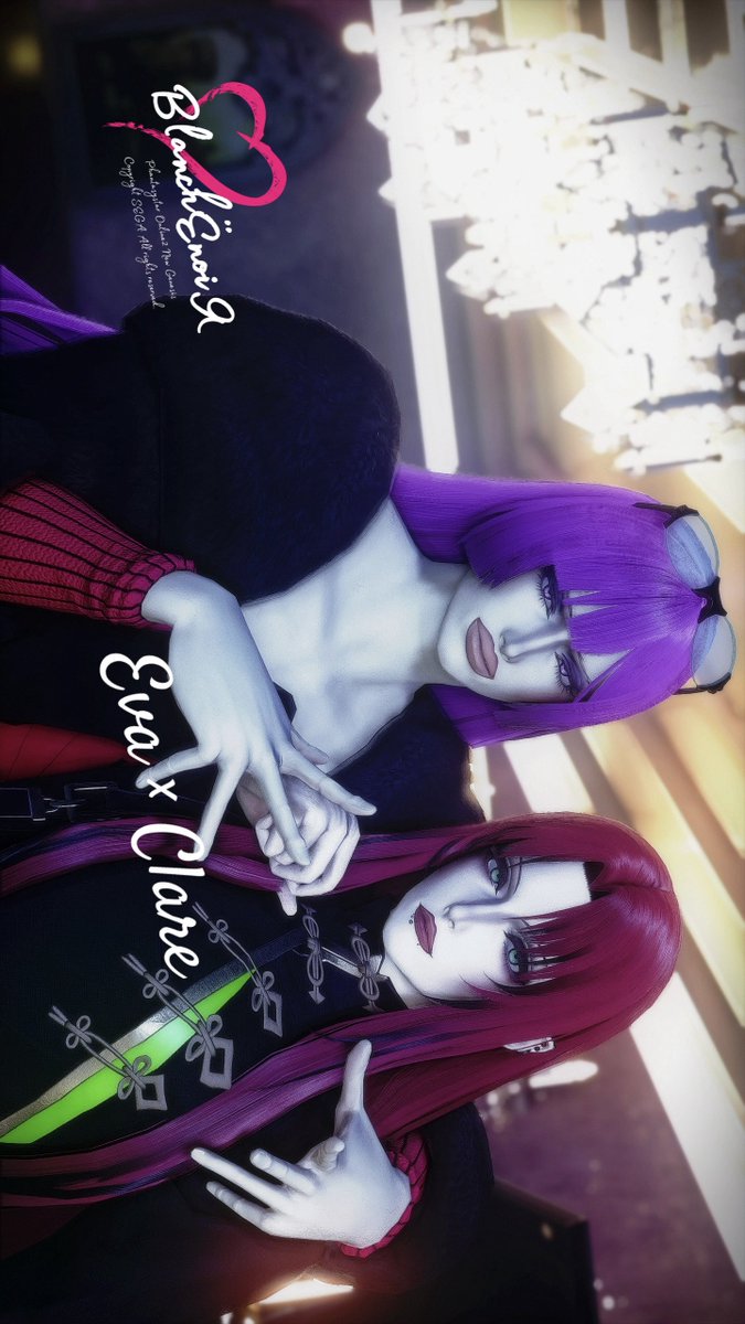 Reva_ngs's tweet photo. クレアとドラァグクイーンごっこ💄

#PSO2NGS
#BlanchЁnoiЯ https://t.co/JxilH4zsbK