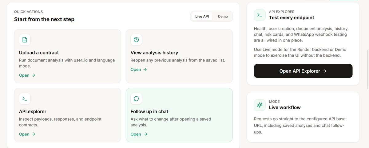 henrytech874's tweet photo. NaijaLex Wk.2 update 🚀Frontend is live. Built an extension too: analyze any contract directly from your browser without leaving the page. 📷 chat in Lagos Pidgin 📷running on @quikdb_onlineLive: http://naijalex.quikdb.netLet's go. #BuildQuik #buildinpublic https://t.co/90L4kcXezG