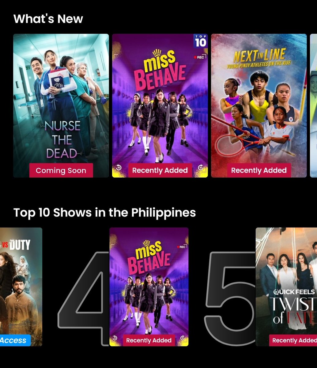 Cal_Li18's tweet photo. Miss Behave is now #4 on iWant’s Top 10 Shows in the Philippines! 

Let’s push it all the way to #1! Keep streaming, sharing, and supporting. 💜

📺 Watch the FIRST EPISODE FREE now!

✨ Subscribe at https://t.co/dT5IITocOw and join the #MissBehave craze.

#MissBehaveOniWant #StreamMissBehave
#AlexaIlacad #AlexaisMissBehave