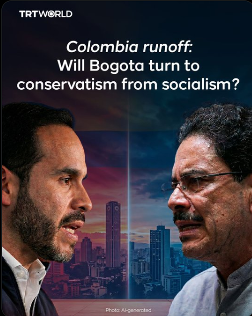 kavilando's tweet photo. ¿Izquierda o derecha? Cómo la segunda vuelta electoral en Colombia pone de manifiesto la división política de AL

analistas afirman que se pondrá a prueba visiones contrapuestas sobre seguridad, reforma social y el futuro político de la región.

Leer: https://t.co/sI3eYD2yyd https://t.co/XCwAmg5j8b