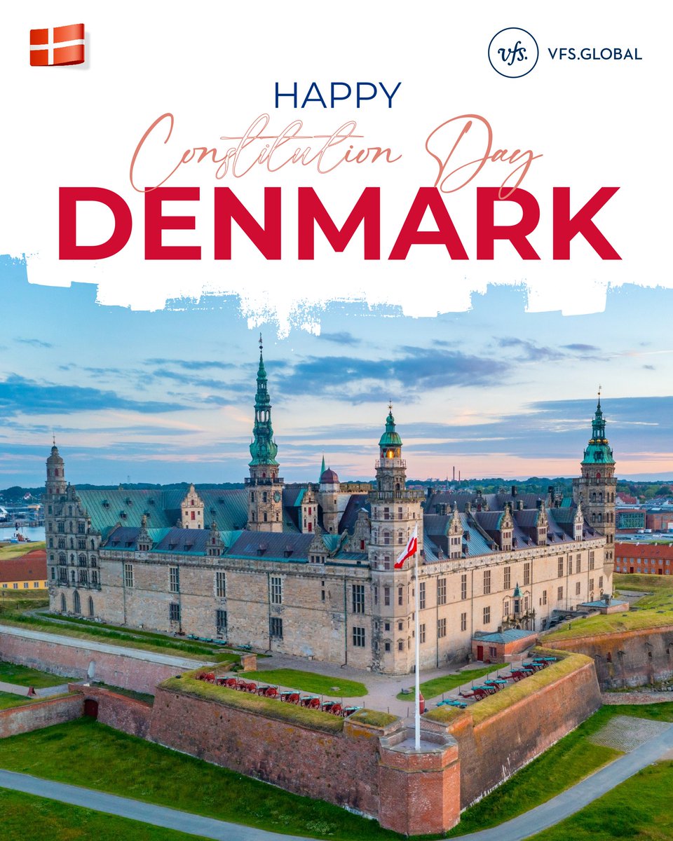 VFSGlobal's tweet photo. VFS Global wishes the citizens and residents of Denmark a very happy #ConstitutionDay! https://t.co/ZTBCaTejm2