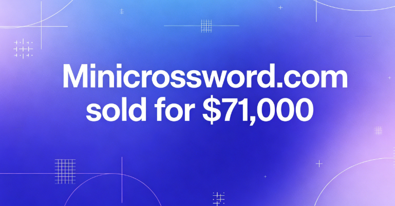 DomainNews24's tweet photo. Domain  Sold!
💰Minicrossword. com sold for $71,000
🛒Sold via #Zenullari.com
🗓️June 4, 2026
This domain name is suitable for the industries of crossword puzzles, online puzzle platforms, newspaper and magazine creative products, and casual board games. https://t.co/9VmFmQUD7I