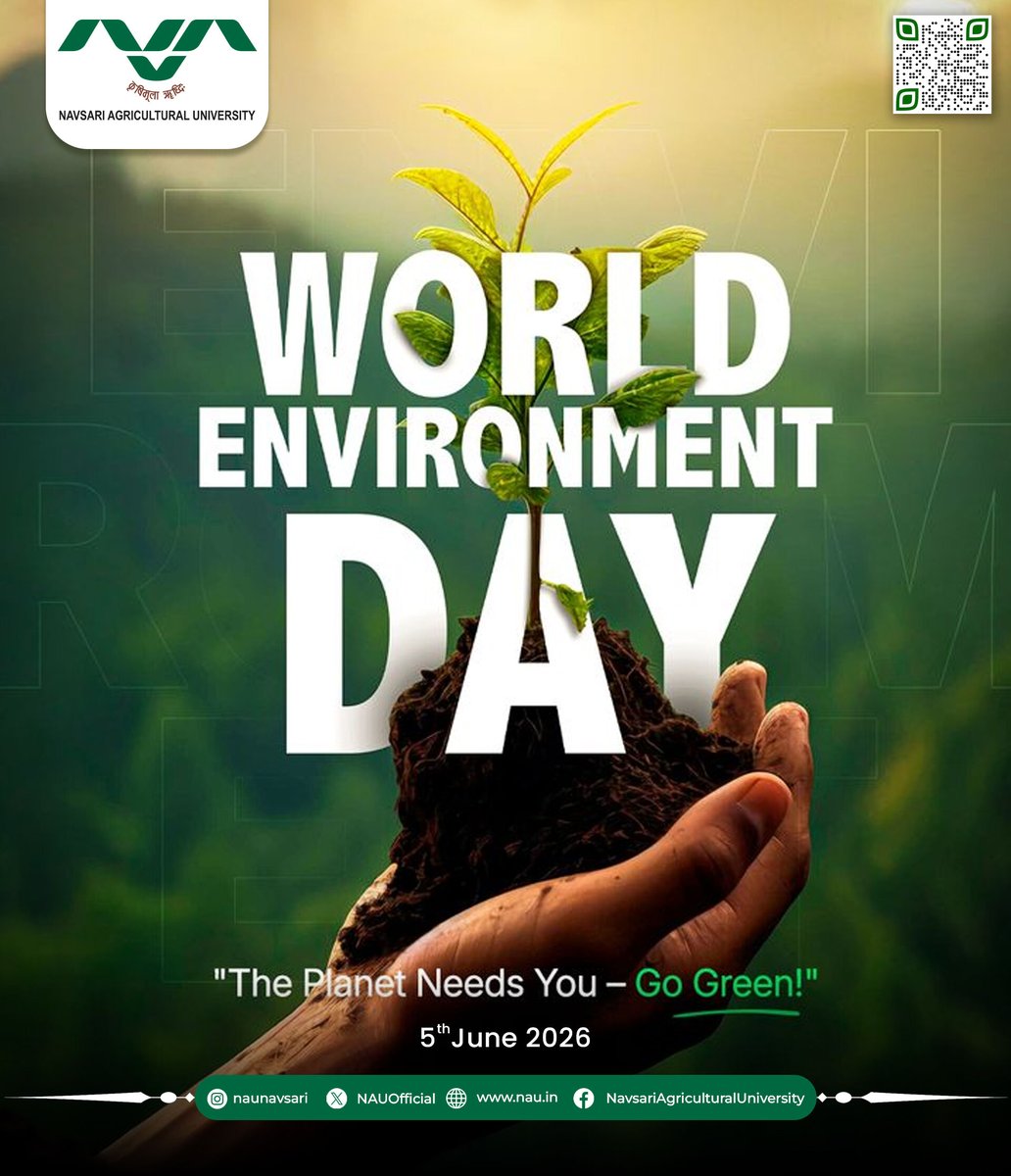 vc_nau's tweet photo. Act Now. Grow Green. Inspire Change. 

This World Environment Day, let's turn our passion into action and build a greener tomorrow!

#WorldEnvironmentDay #GoGreen #SaveEarth #ClimateAction #GreenFuture #BeTheChange https://t.co/8kHscF9dJz