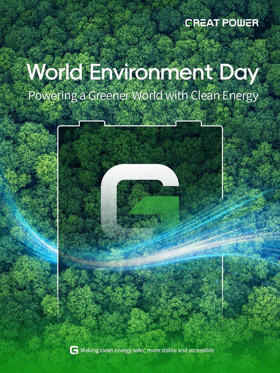 Greatpower2001's tweet photo. #WorldEnvironmentDay | #GreatPower driving real impact🌍
📍Gansu 420 MWh standalone storage
📍Yunnan 400 MWh storage station
📍Xinjiang 150 MWh PV-storage integration

Making clean energy safer, more stable, more accessible. 🌿 https://t.co/aVJpF7ziBX