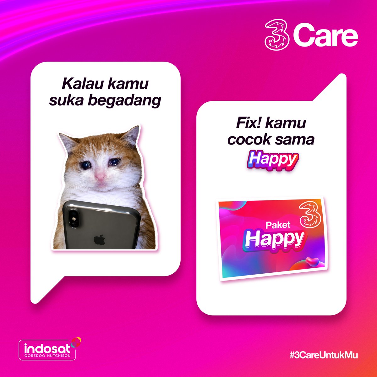3CareIndonesia's tweet photo. Tiap orang punya selera masing-masing kan​
Kalo #SobatTri yang mana nih? Jangan-jangan...yang terakhir 👀 https://t.co/UHFJyIEPmv