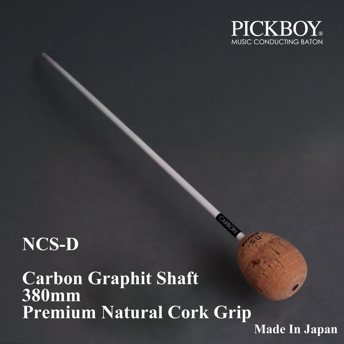 pickboy_baton's tweet photo. オーケストラ全体を大きく包み込むような指揮をしたい方へおすすめ🎉🎉

👉👉流れるようなレガート表現を体現✨✨

詳しくは▶️▶️https://t.co/FxQI01MfBn

NCS-D

Carbon Graphit Shaft
380mm
Premium Natural Cork Grip

#PickboyConductorBaton #Pickboy指揮棒 #MidWestClinic https://t.co/L5DAO2zpNs
