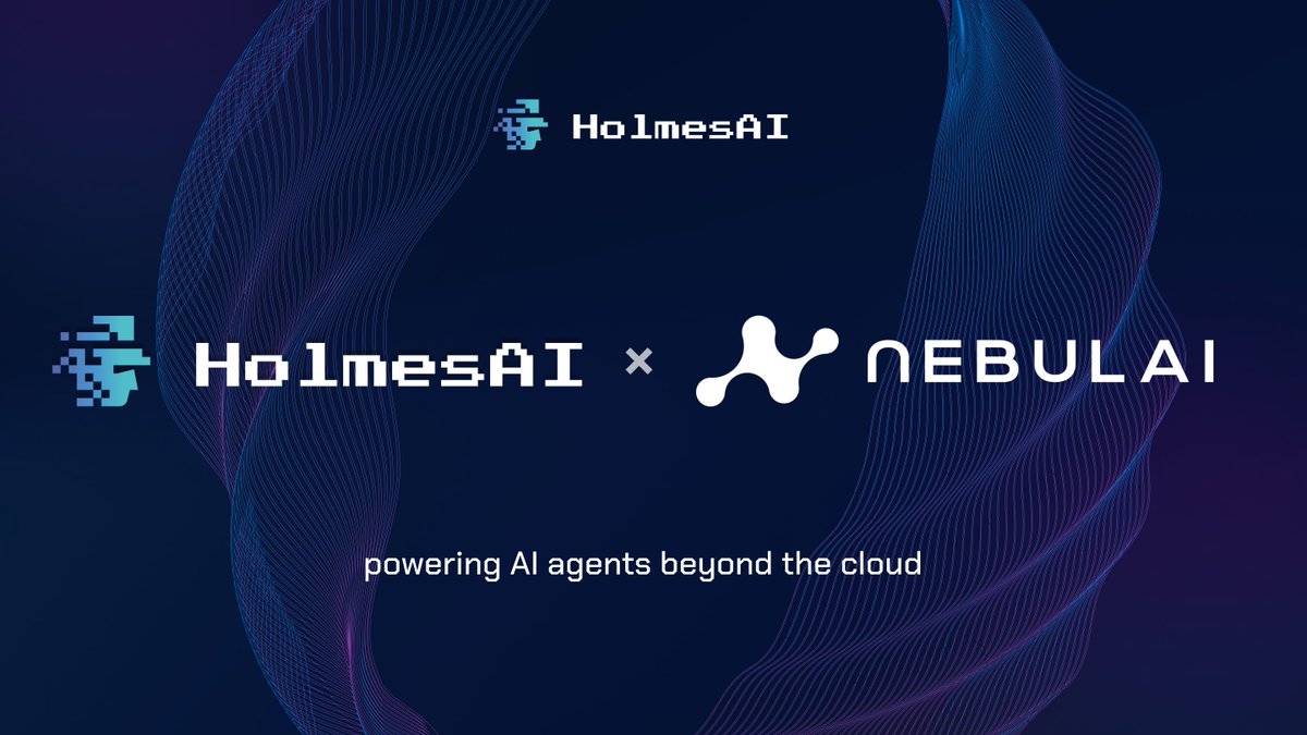 HolmesAI_'s tweet photo. New Partnership: @HolmesAI × @NebulaiHQ

"Clone Your Intelligence" meets "OpenCompute."

HolmesAI is partnering with Nebulai to bring our Coding Agent capabilities to the Nebulai ecosystem. 

This is what happens when sovereign AI agents meet a permissionless compute network. https://t.co/KAgemNgTQ1