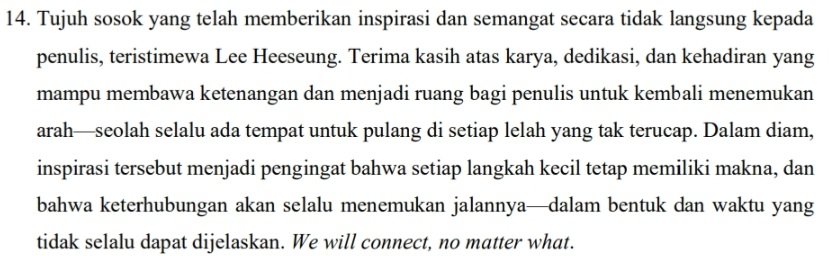 kyvvis's tweet photo. lagi emosi ini wakakak.

tapi tetep nyantumin kok—meski gak terang-terangan. rasa terima kasih cs mereka juga nemenin perjalanan skripsi kemarin😌 https://t.co/YwQTwwvaQS