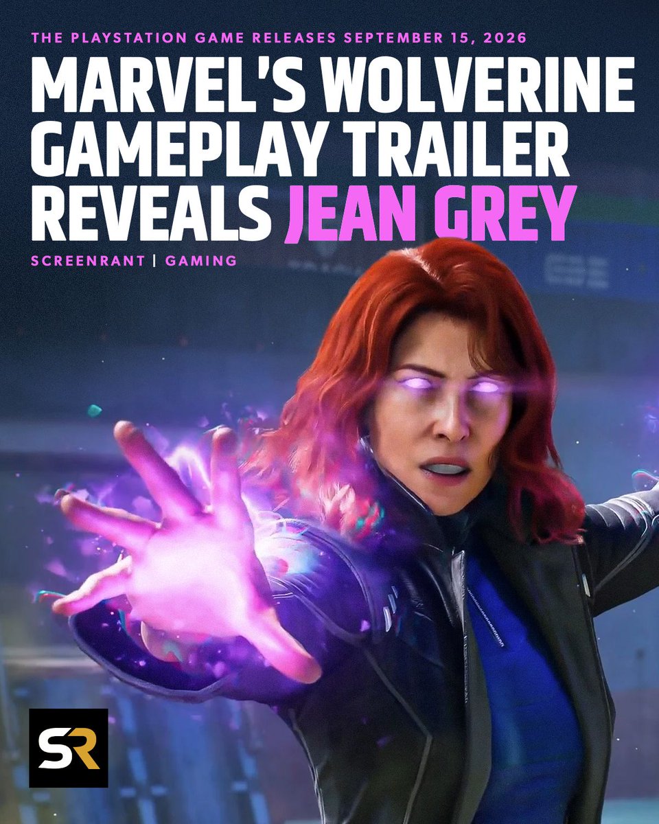 screenrant's tweet photo. Thoughts on Jean Grey in the PS5 #Wolverine game!? 🤩 Let us know! 💬 https://t.co/Xzc7l7gg8R https://t.co/iUPWPYWeRe