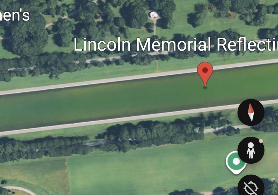 RoxannRider's tweet photo. Google Earth is going to need to update this to a beautiful reflecting pool and not a goose poop green scum pond https://t.co/5f85kMJi6B