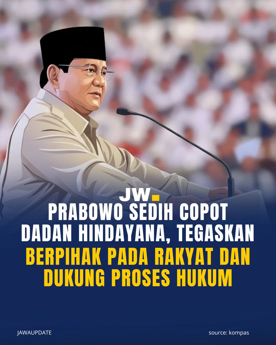 JawaUpdate's tweet photo. Ketika kepercayaan publik diuji, proses hukum harus berjalan tanpa pandang bulu. 
Baca beritanya disini:
https://t.co/5nwGJlWAJn

Ikuti Sosial media kami :

YT/X/TT: Jawaupdate
IG/FB: Jawaupdatecom

#jawaupdate https://t.co/jkJyJjepFb