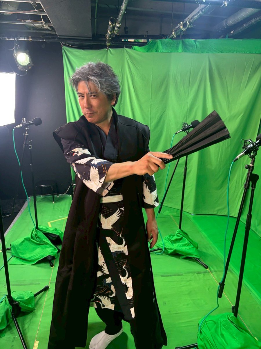 goh_fujii's tweet photo. 劇場版「茜さす刻の彼方」、本日、初日です。1900開演！今回の私の役は大妖怪 鞍馬天狗。鞍馬天狗といえばあの人の師匠ですよね。老けメイクで挑みます。衣装は柳生石舟斎のような老剣客のイメージでコーディネートしてみました。中野Studio twlに観に来てください！
#茜さす刻の彼方　#ときかな https://t.co/FQP7dOVxxB
