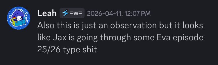 leahdoesstuff2's tweet photo. @eggnoggies I’m being the pettiest bitch rn cause I called all this shit happening like day fucking one and I never fucking wavered https://t.co/kg6TCIH4Df