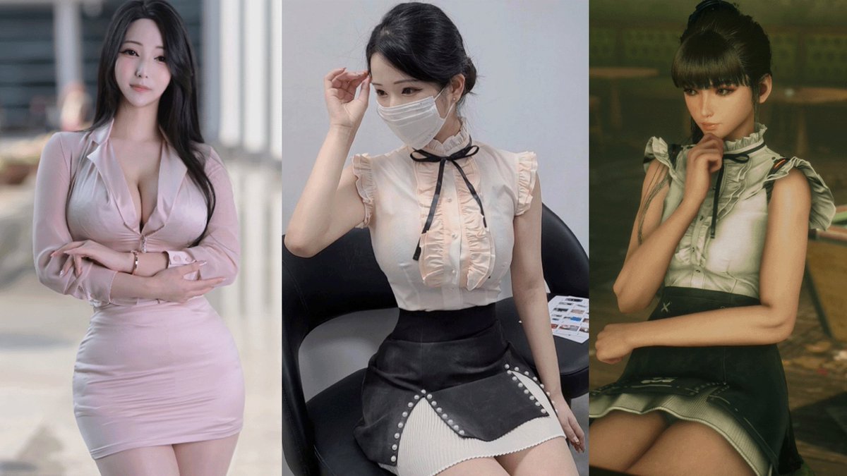 RVPairofdice's tweet photo. @SoSnake13 The Action and Challenges in this Game are legit, even if we are in the POV of a super hot girl.

Also, Eve's Body is actually created by scanning two real Korean Models: Shin Jae-eun for Base Game Eve and Yoon Seolhwa for Eve's DLC Outfits. No Goon Inspiration here. XD https://t.co/RJF60YuEMt