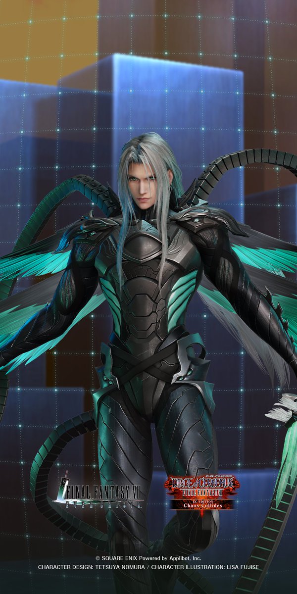 FFVII_EC_JP's tweet photo. 【イベント壁紙プレゼント！】

／
　#DCFF7 イベント最終章好評開催中！
　記念壁紙プレゼント！
＼

イベント第3章で登場したウェアのヴィンセント&amp;セフィロス (Original) が壁紙に！
PC用・スマートフォン用をご用意しました。ぜひダウンロードしてご利用ください！

#FF7EC #FF7エバークライシス https://t.co/L7A6moBwgh