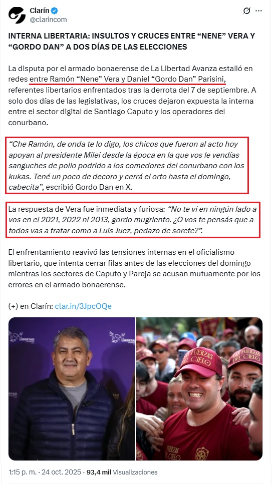 BlogHincha's tweet photo. @RizzutiAlfredo1 @JMilei #SORETE #HDP Para EMPEZAR SOY ANTI #Peronista en TODAS SUS RAMAS QUE INCLUYEN al #Kirchnerismo y #Menemismo TU #Presidente ESTE #MAMARRACHO #DesquiciadoMental QUE Uds. ADORAN LLENÓ el #Gabinete de #KuKas PARA SEGUIR #Robando JUNTOS #IMBÉCIL COMO BUEN #LiberOtario #AnarcoPelotudo https://t.co/yCvipbvspV