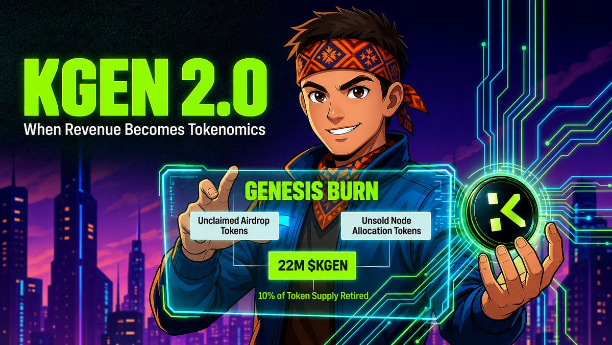 HOLUBHAYOR1's tweet photo. What caught my attention about KGeN 2.0 is that they're not following the usual crypto playbook.

We've seen countless projects announce a token burn, everyone gets excited for a few days, and then it's back to business as usual. But this feels different.

KGeN is connecting token burns to actual revenue generated from its AI ecosystem. With over 61.9 million verified users contributing data for AI training, alignment, and model testing, the model becomes pretty simple: as the business grows, more tokens get burned.

That's the kind of tokenomics that makes sense to me. Not burns for headlines, but burns backed by real activity and real revenue.

It's refreshing to see a project building around long-term value instead of short-term hype. Big respect to the @KGeN_IO team for thinking beyond announcements and creating something that can grow alongside the AI industry.

The Genesis Burn is already here, and it'll be interesting to see how this deflationary model plays out over time.

https://t.co/OS9xmb0WOf