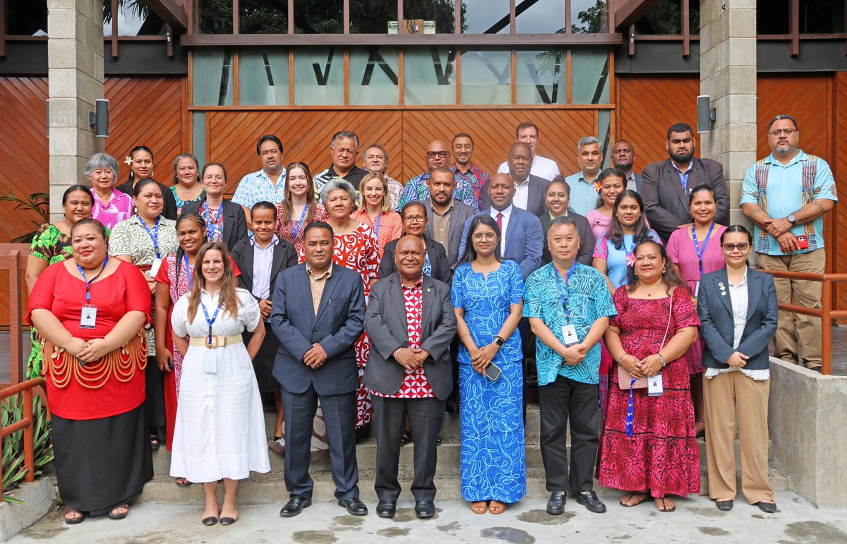 ForumSEC's tweet photo. Senior officials convened at the Pacific Islands Forum Secretariat today for the Forum Trade Officials Meeting.

The meeting was chaired by the Solomon Islands High Commissioner to Fiji, His Excellency Joseph Ma’ahanua.

“In this environment, regional cooperation becomes not only desirable but essential. The collective strength of the Blue Pacific lies in our ability to work together, coordinate our responses, and advance common interests in a rapidly changing world. This requires us to remain forward-looking, strategic, and united in our approach to both regional and international trade issues,” said H.E Ma’ahanua.

More: https://t.co/kdThHg1kkx 

#OneBluePacific #Regionalism #PacificTrade