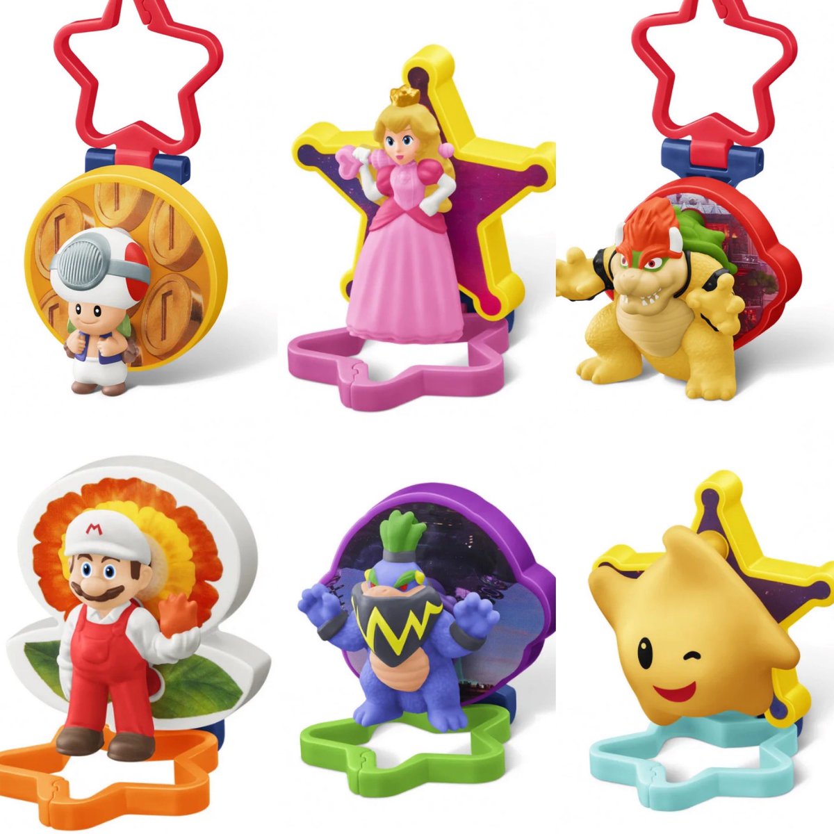 k42wKKihKBGTvXv's tweet photo. マクドナルド、次回ハッピーセット「ザ・スーパーマリオギャラクシー・ムービー」 

全12種フィギュア&amp;『マリオの大ぼうけん』スペシャルブック https://t.co/nERsKDuHDM